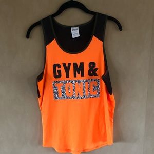 VS Pink sweat resistant workout shirt